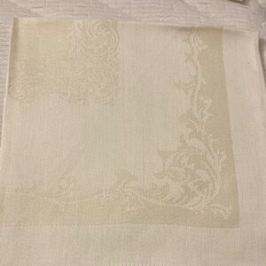 Elegant Lennox, formal  cream napkins made by Kemp and Beatley